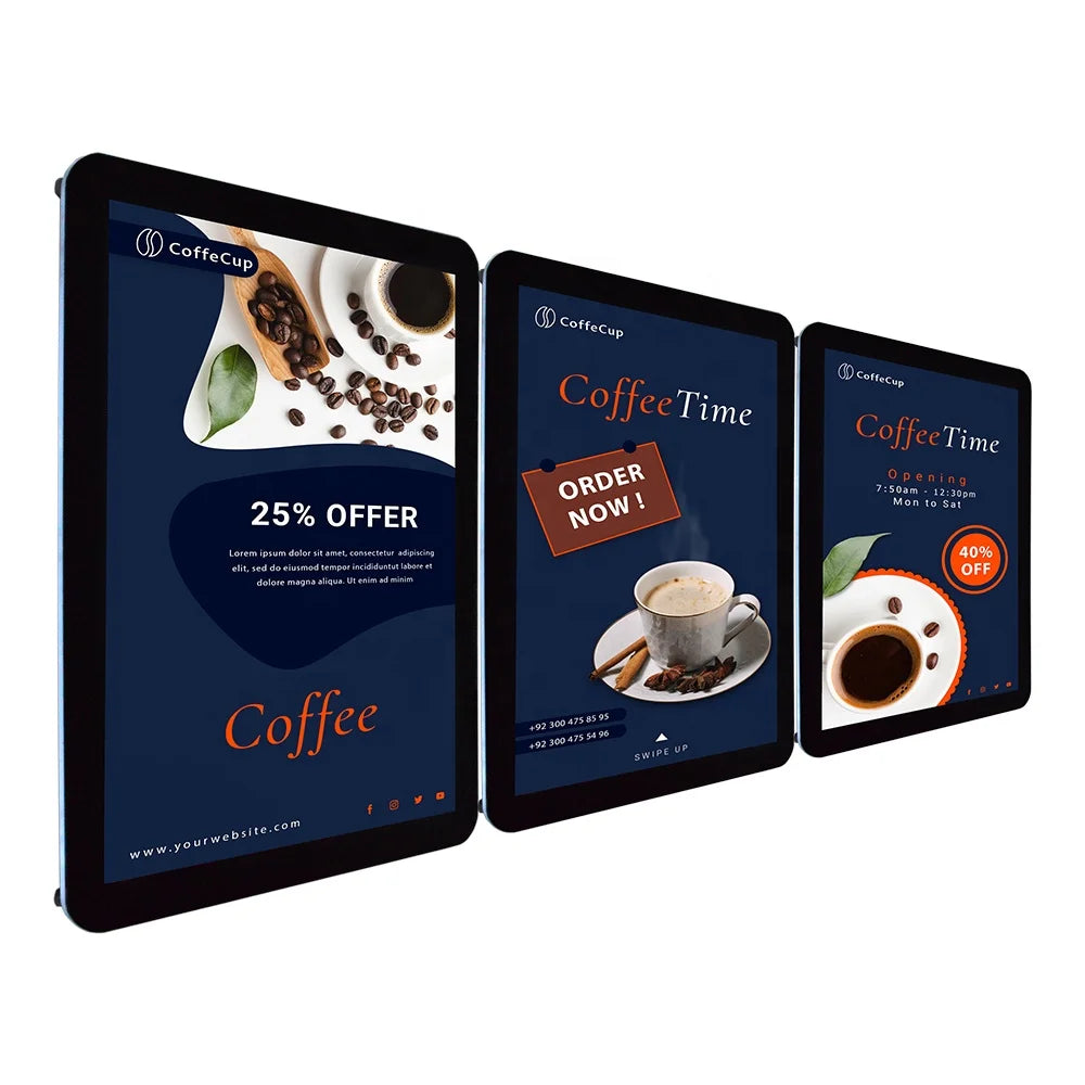 Litsign LS W1 A4 Acrylic LED Display Board with Remote Control for Indoor Coffee Shop & Restaurant Advertising Light Box