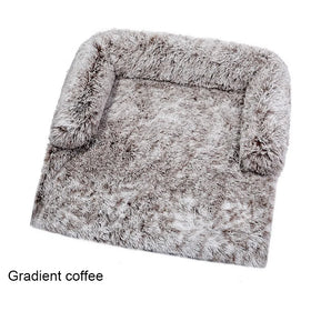 New Designed Pet Dog Sofa Bed With Blanket Luxury Washable Removable Cover Fluffy Pet Dog Bed Cat Sofa Seat Dog Car Seat