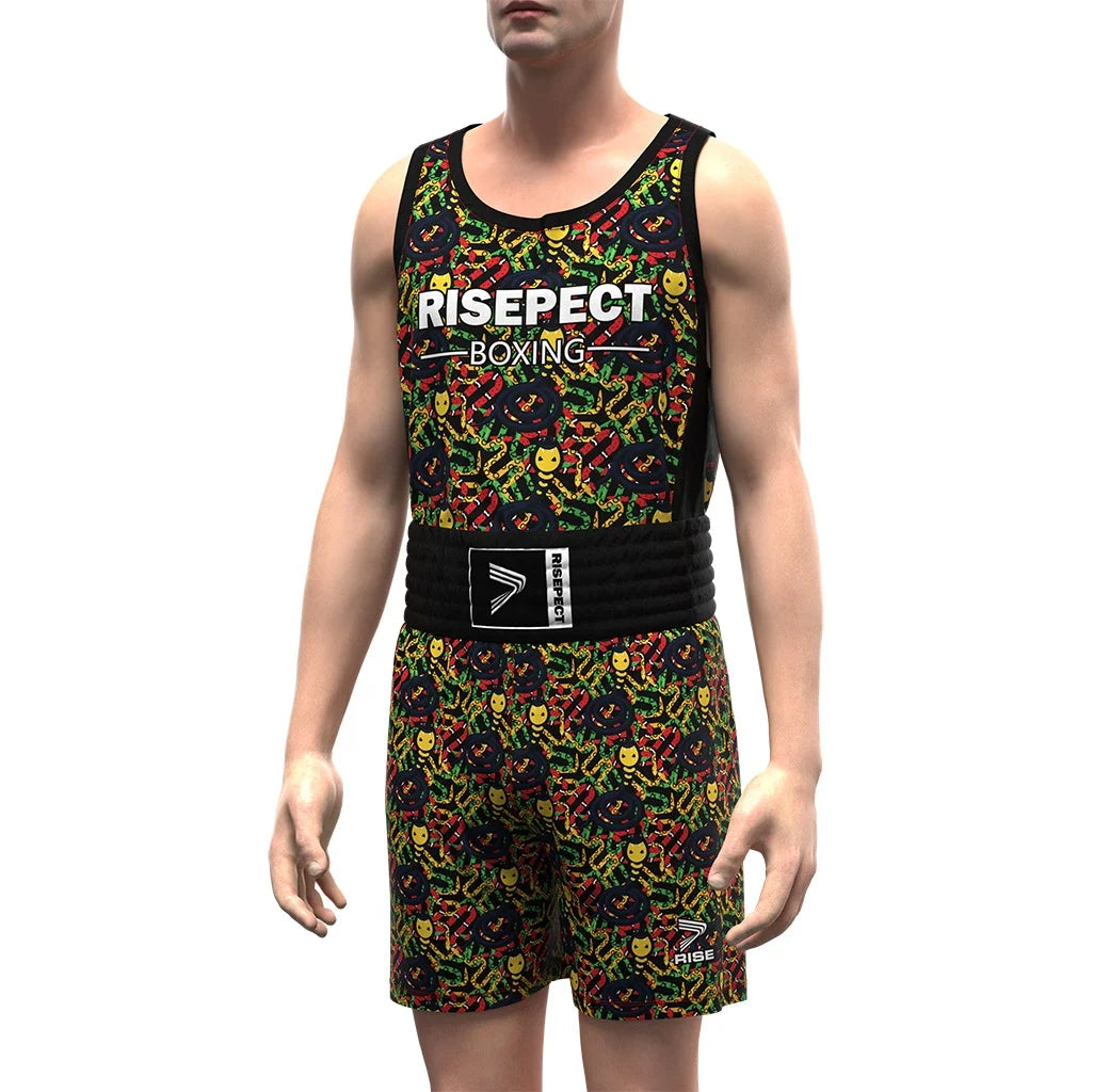 Muay Thai Kick Boxing Training Boxing Short Set Men for Adults Ladies Women Kids Winning Boxing Wear Set