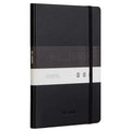 Deli NS281 Black Binding Strap Leather Notebook A5 Notepad 96Sheets Business Meeting Notebook for Gifts 36pcs Per Carton Set