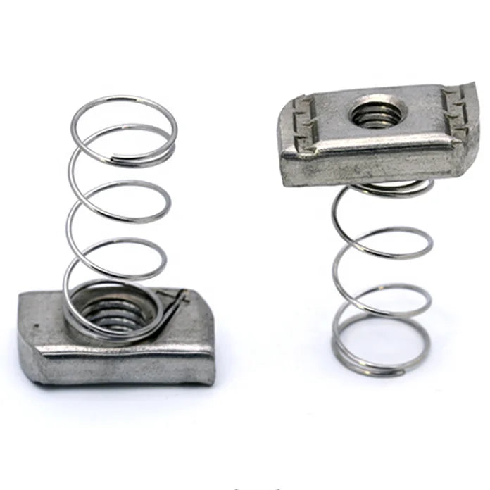 Gr4 / Gr8 Carton Steel Spring Nut Unistrut Channel Spring Nut M6 M8 M10 Unistrut Galvanized Strut Nut