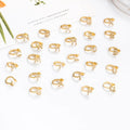 Gaby  Vintage Ear Cuff Earrings Initial Letter Cz Ear Cuff Clip on Earrings Non Piercing Wholesale Body Jewelry
