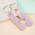 Promotion Metal Keyring Gifts Acrylic Blank Keyring Rectangle Shaped Custom Acrylic Keychain Acrylic Keepsake