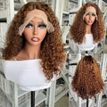 13x4 4x4 Brazilian Hair Water Wave Kinky Curly Wig Short Human Hair Wigs Wholesale HD Water Wave Lace Front Wig