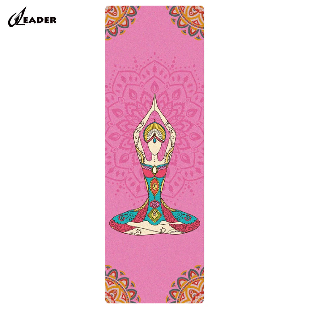 Kaymaz Premium Organik Pu Kaucuk Yoga Mat with Intriguing Pictures for Your Yoga Practice