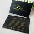 Luxury Custom Thank You Card Greeting Cardthank You Stickers and Thank You Cardsblack Thank You Card for Small Business