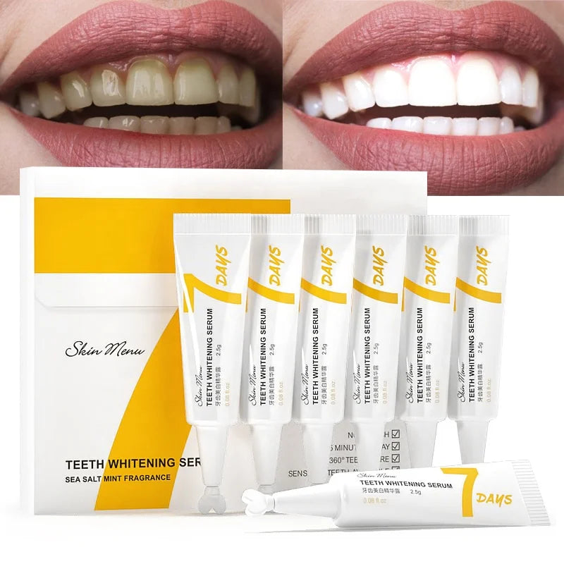 360 Cleansing Teeth Whitening Serum 7 Days Powerful Herbal Formula Sensitive Teeth Home Use GMPC Certified 3-Year Shelf Life