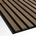 Soundproof PET Felt Backing Wood Veneer MDF Slat Panels for Wall and Ceiling