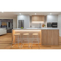 Luxury Style White Matte Lacquer Complete Flat Panel Kitchen Cabinet with Island Modern Kitchen Design Cabinet