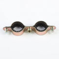 2025 Double Pipe Clamps 1" Size of Double Clamp With Screw of M6 Hole Single Pipe Clip Set Plastic M6 Pipe Clamp Fittings