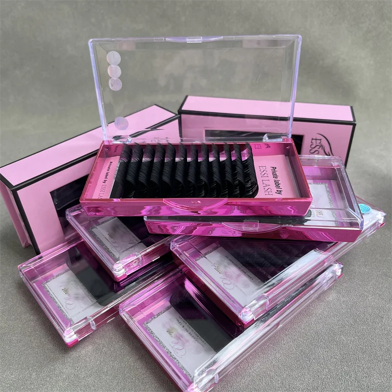ESSILASH Mega Volume Easy Fanning Eyelash Extensions Faux Mink Flare Easy Fan Eyelash Extention Natural Easy Fan Lashes