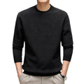 Factory Wholesale Winter Men's O-Neck Long Sleeve Thin Wool Fleece Breathable Anti-Wrinkle ODM Pullover Sweater Solid Old Money