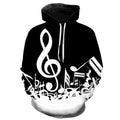Fitspi Music Notes 3d Printed Hoodie Sweatshirts Men Wome Spring Music Casual Long Sleeve Pullover Hip Hop Funny Streetwear
