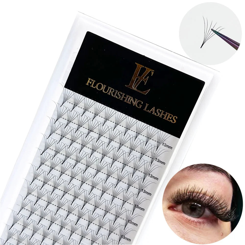 Pointy Base Volume Fans Promade Lash Extensions Private Labels Thin Base False Eyelashes