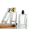 Empty 30ml 50ml 60ml 100ml Jo Malone Crimp Glass Perfume Bottle Clear  Rectangle Clamp Parfum Spray Glass Bottles