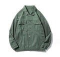 Men's Denim Jean Jacket Casual Outwear Loose Jacket Denim Button up Coat Oversize Denim Jacket for Male