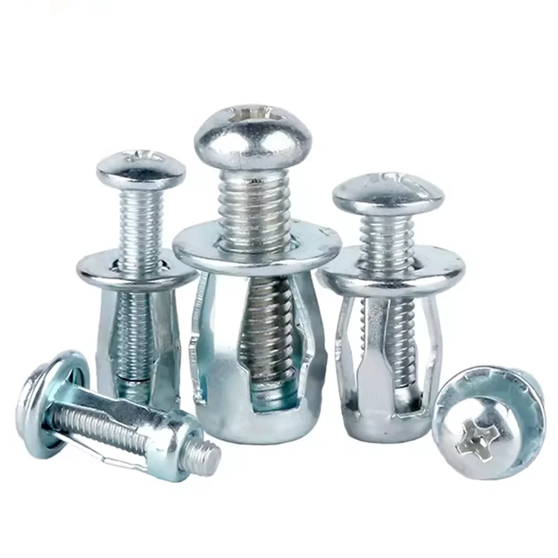 Zinc Plated Galvanizing Expansion M5 M6 Petal Rivet Nut Tool Short Long Hollow Fixings Screw Petal Blind Thread