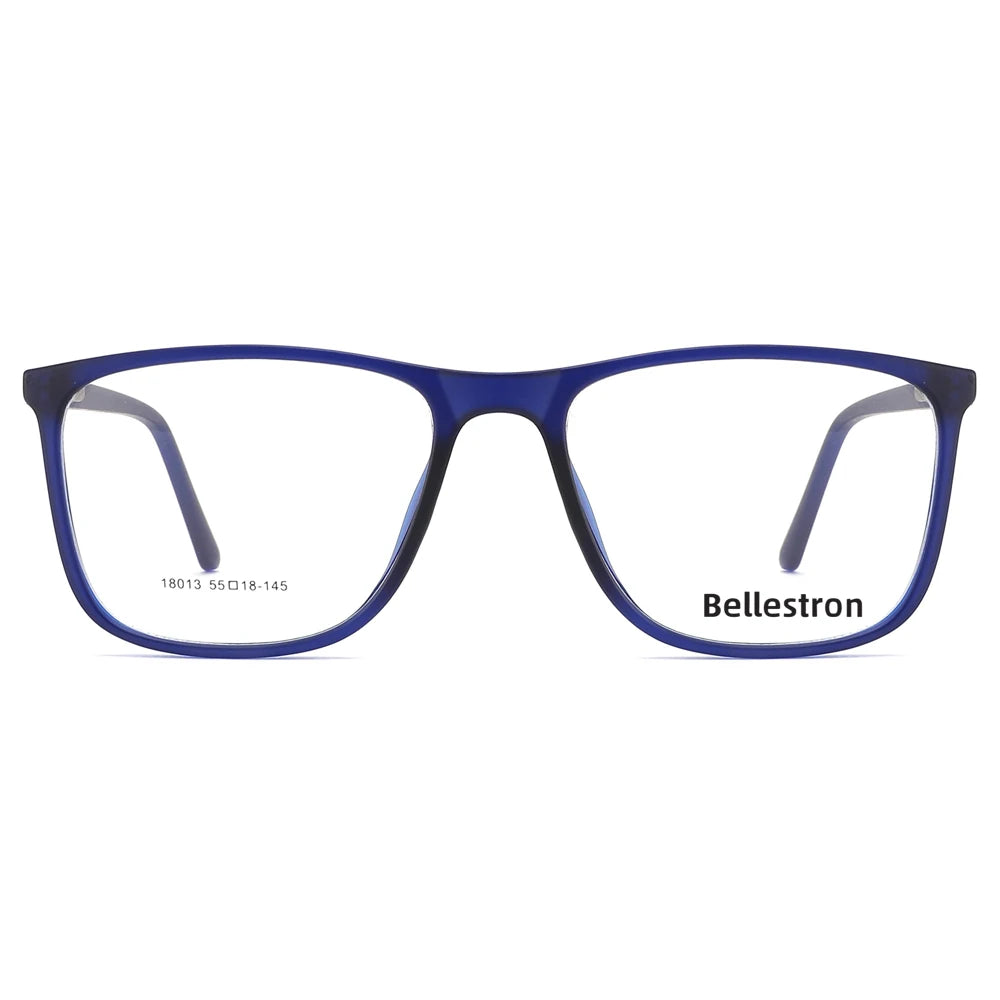 Classic Men Flexible Lightweight Rectangular TR 90 Frames Eyeglasses Spring Hinge Optical Frames TR
