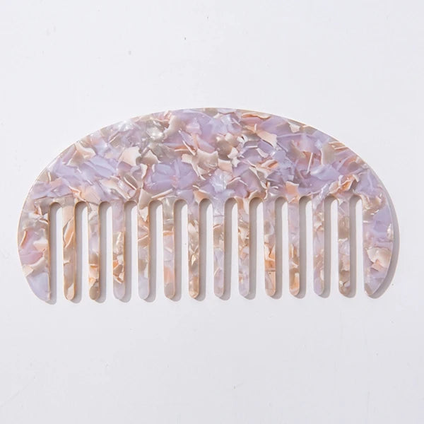 DIY Customisable Personalised Biodegradable Hair Comb Wide Tooth Combs Acetate Comb