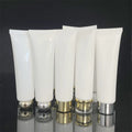 Pure White 100g/50g Plastic Cosmetic Hose Tubes for Facial Cleanser Hair Conditioner Eye Cream Packaging New Zealand Brand