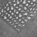 Nail Art Sticker Wholesale  High Quality ultra Thin Sticker White Black Flower Fashion Stickers for Girl