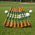 Custom High-Quality Striped Golf Tees - Durable Colorful Wooden Golf Pegs for Tournaments