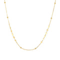 Fashion Jewelry 925 Sterling Silver Heart Necklace Heart Shape Round Beads Gold Plated Choker Necklaces for Women