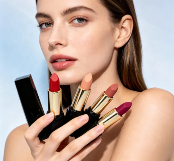 Private Label Wholesale Creamy Matte Lipstick Custom Logo Waterproof and Mineral-Based Makeup for Daily Use