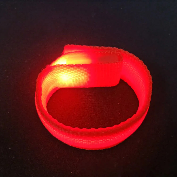 2024Party Supplies Runner Safety Lights Glow in Dark Wrist Band Nylon LED Bracelet for Running