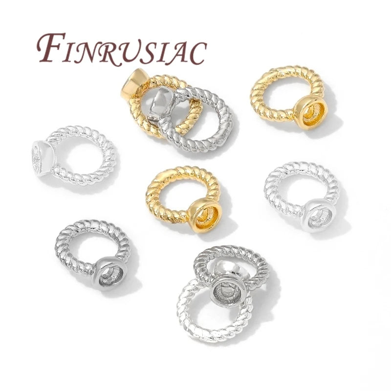 4mm Crimp End Beads Accessories 18K Gold Plated Clam Shell Bead TipCrimp EndsBall Chain ConnectorsDIY Jewelry Making Supplies