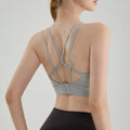Factory Customized Sling Buckle Design Sports Bra XL Size Breathable Comfortable Yoga Running Bra Fitness Training Underwear