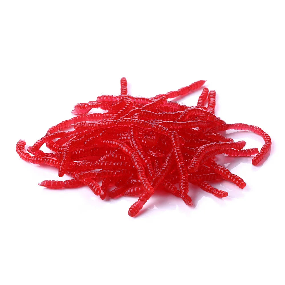 3cm 20g Red Soft Lures Simulation Earthworm Red Worms Artificial Fishing Lures