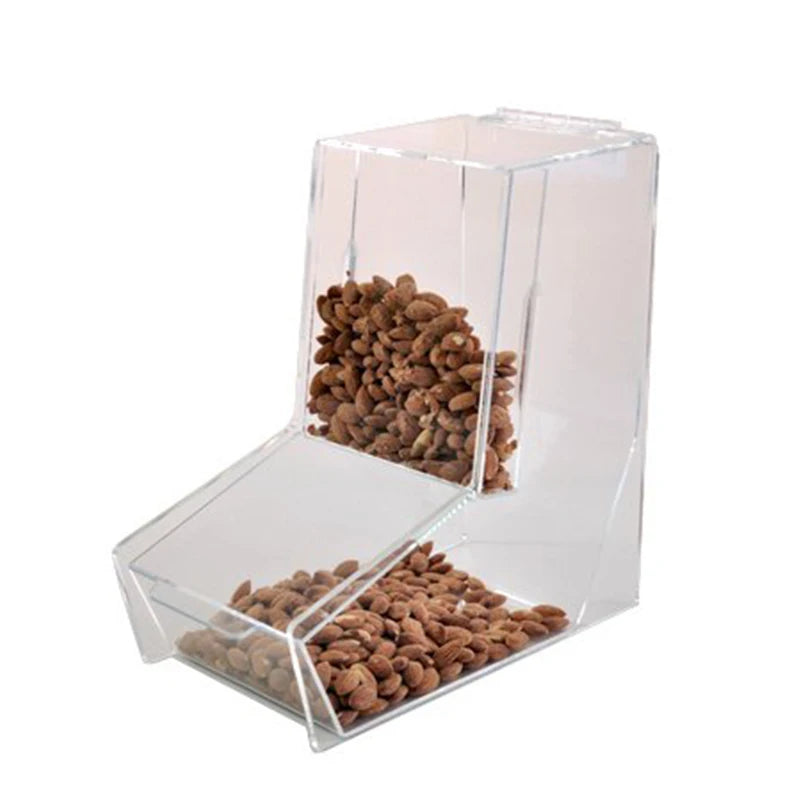 Supermarket Nuts Display Bins Bulk Acrylic Candy Box Candy Dispenser for Candy Store