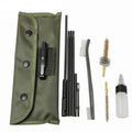 Portable Hunting Accessories Cleaning Kit 12pcs .22 .30 Caliber Gun Cleaner Brush Empty Oil Bottle 22cal 5.56mm Pipe Pouch