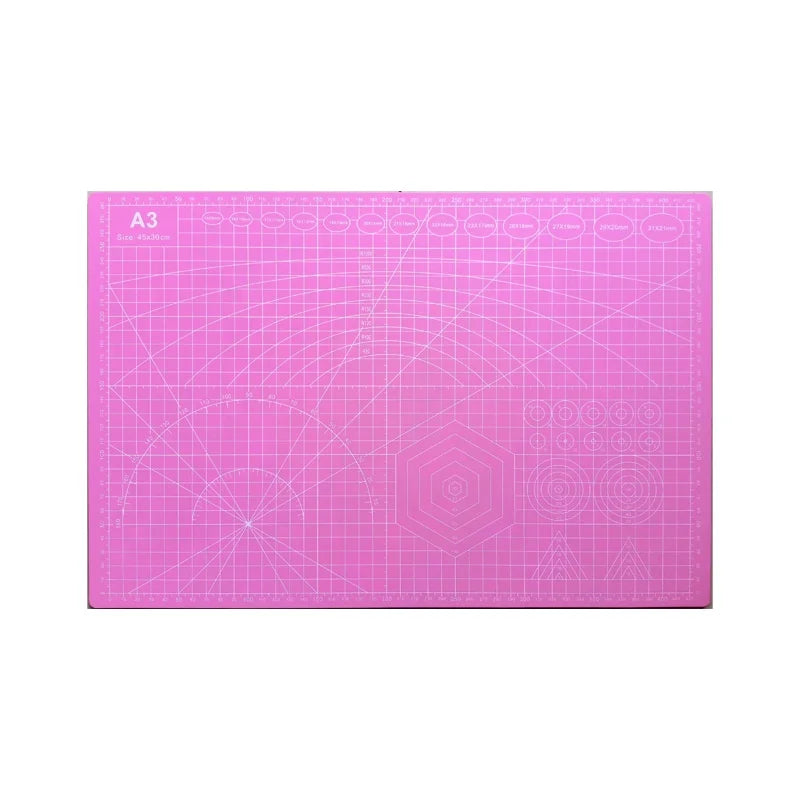 A3 Green/Customized Color Self-healing Non-slip PVC 3MM Thick KAMEI Brand Cutting Mat for Craft Paper Carving and Office Use
