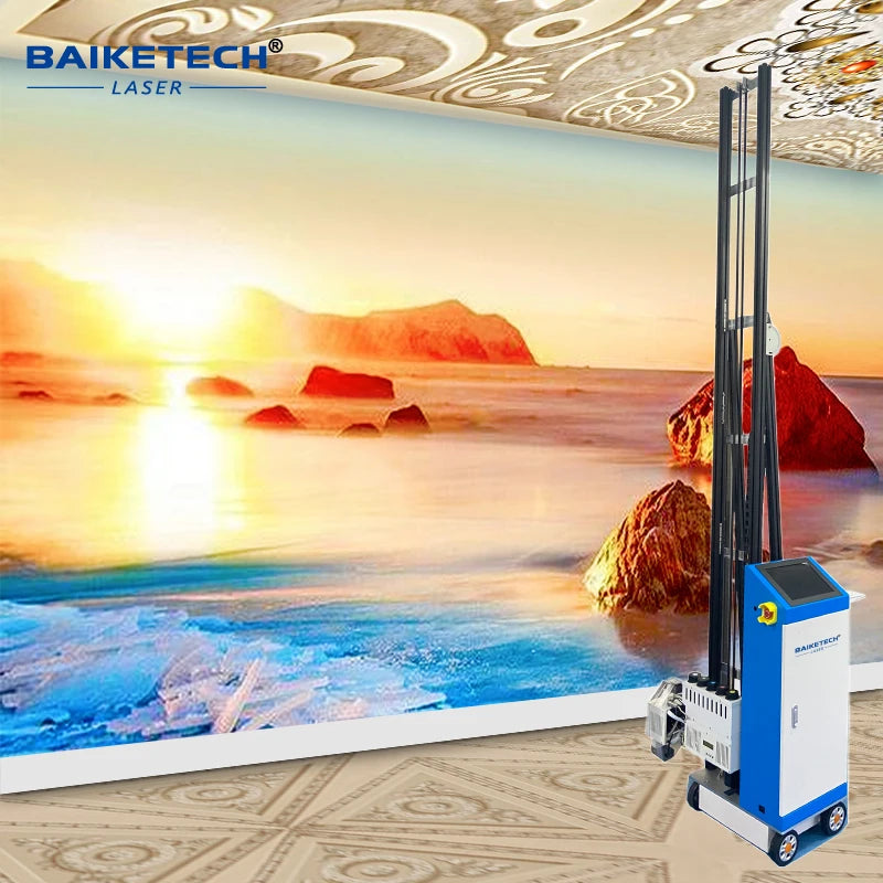 TH-UP600P Factory 3D UV Vertical Wall Inkjet Printer Indoor and Outdoor Mural Printer with 3 DX10 Print Head