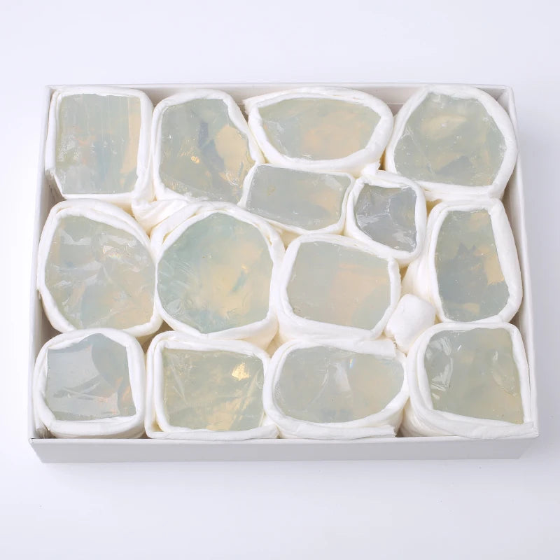 Wholesale Opal Crystal Raw Gemstone Healing Stones Set with Box Hot Selling Crystal Crafts