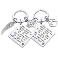 Dog Keychain Custom Metal Key Chains Cat Dog Memorial Gift Necklace Loss of Dog Gift Pet Sympathy Gift for Puppy Keyring Pendant
