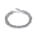 New Style Unique Personalized High Quality Stainless Steel Handmade Cross Design Trendy Cuff Bracelet Unisex Jewelry