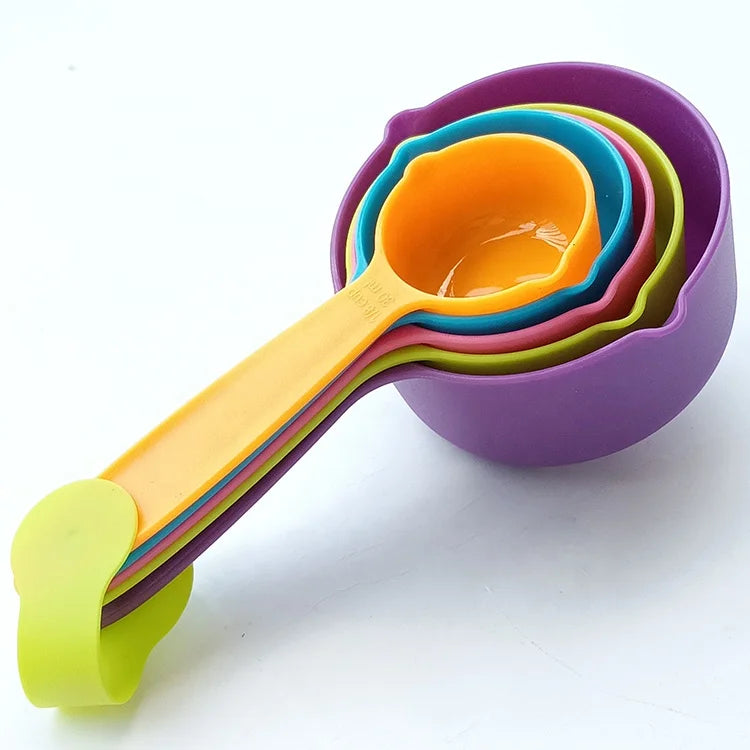 Eco-Friendly PP Measuring Spoons Set Baking Dry Liquid Ingredients Home Kitchen Use Customized Color 250ml/125ml/80ml/60ml