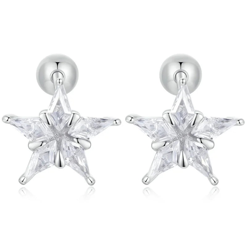 Hot Sale Fine Jewelry Beautiful Earrings Set 925 Sterling Silver Jewelry Flower Animal Designs Jewelry for Women