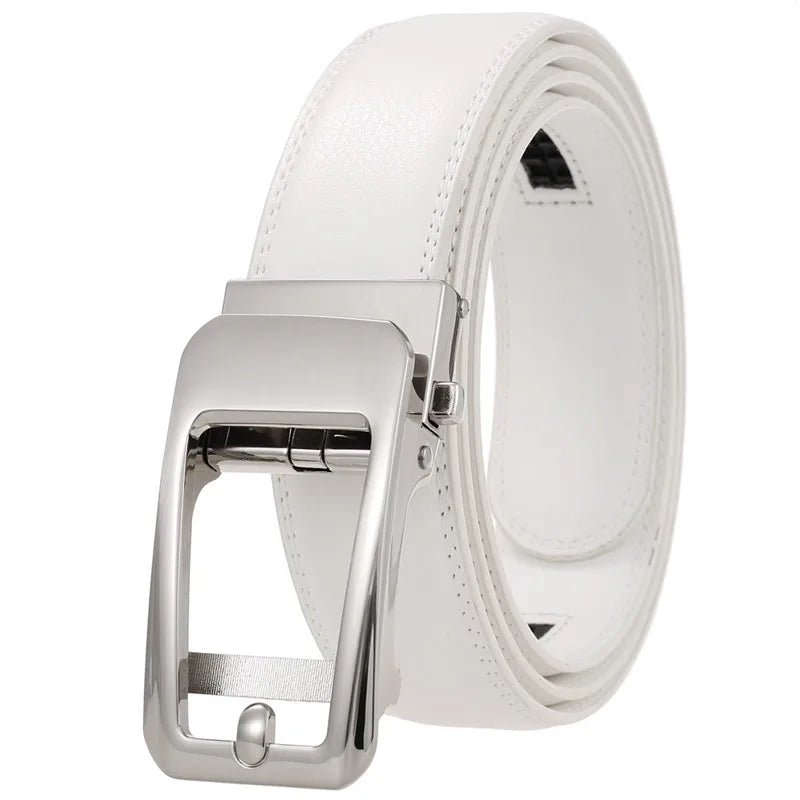 New Arrival Men's Automatic Buckle Belt Leather Belts for Men Custom LOGO OEM Factory Wholesale