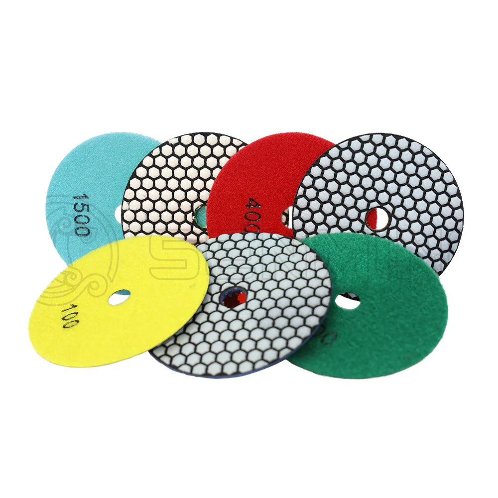 125mm Diamond Flexible Dry Polishing Pads for Stone Abrasive for Marble Granite Quartz Surface OEM Customizable 1 Year Warranty