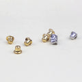 Stainless Steel Solid Hole Stainless Steel Replacement Secure Ear Lockings Pin Stopper Earring Backs for Stud Earrings