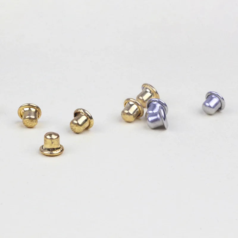 Stainless Steel Solid Hole Stainless Steel Replacement Secure Ear Lockings Pin Stopper Earring Backs for Stud Earrings