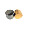 Custom 15mm Zamac Perfume Bottle Cap Smart Lids in Golden Zinc Alloy Metal