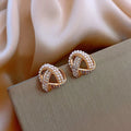 S925 Silver Pin Wedding Earring with Pearl Pearl Stud Earrings for Women