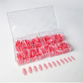IBelieve Press on Nails Artificial Fingernails 500 Nail Tips Press on clear Nude Color  Full Cover  Gel X Tips
