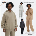 Streetwear Plain Blank Oversize Pullover Hoodies Custom 100% Cotton Men's Hoodies Sweatshirts