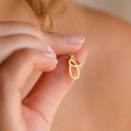 Exquisite Minimalist Stainless Steel Letter Necklace Waterproof 18K Gold Plated Initial Necklace Jewelry for Women